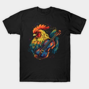 Chicken Playing Violin T-Shirt